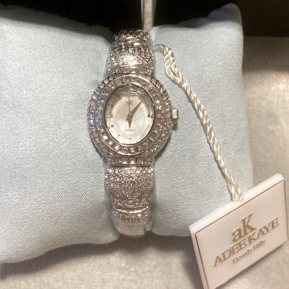 Adee Kay crystal watch 8inch wrist size